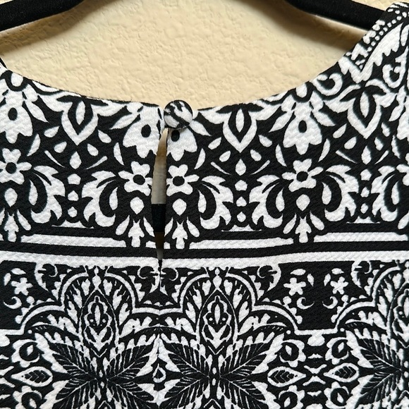 Karin Stevens Black and White Sleeveless Sheath Dress - Picture 5 of 5